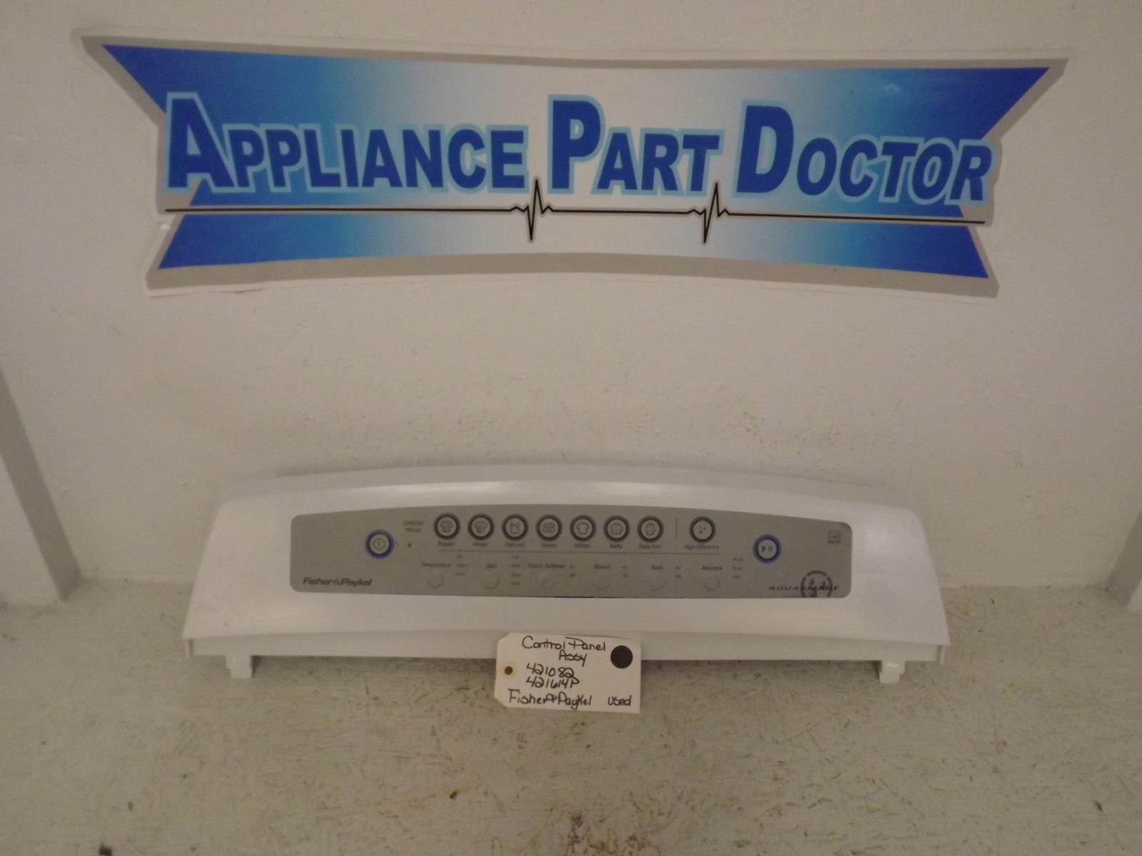 Fisher & Paykel Washer 421082 421614P Control Panel Assy Used Fisher & Paykel Washer 421082 421614P Control Panel Assy Used